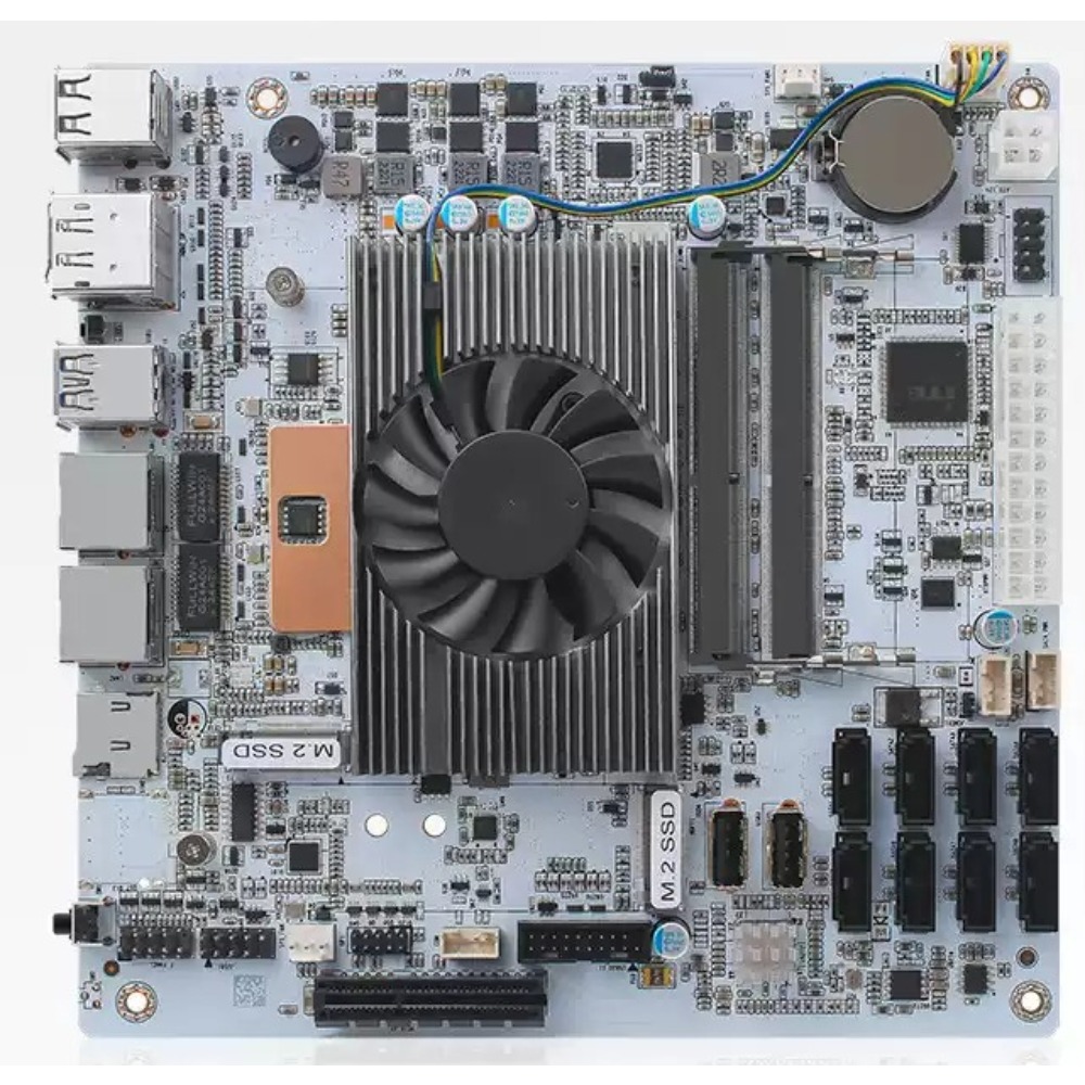 Motherboard Mini‑ITX Putih M11 - Mini Itx Dual 2.5G Nas Motherboard ulasan dan harga